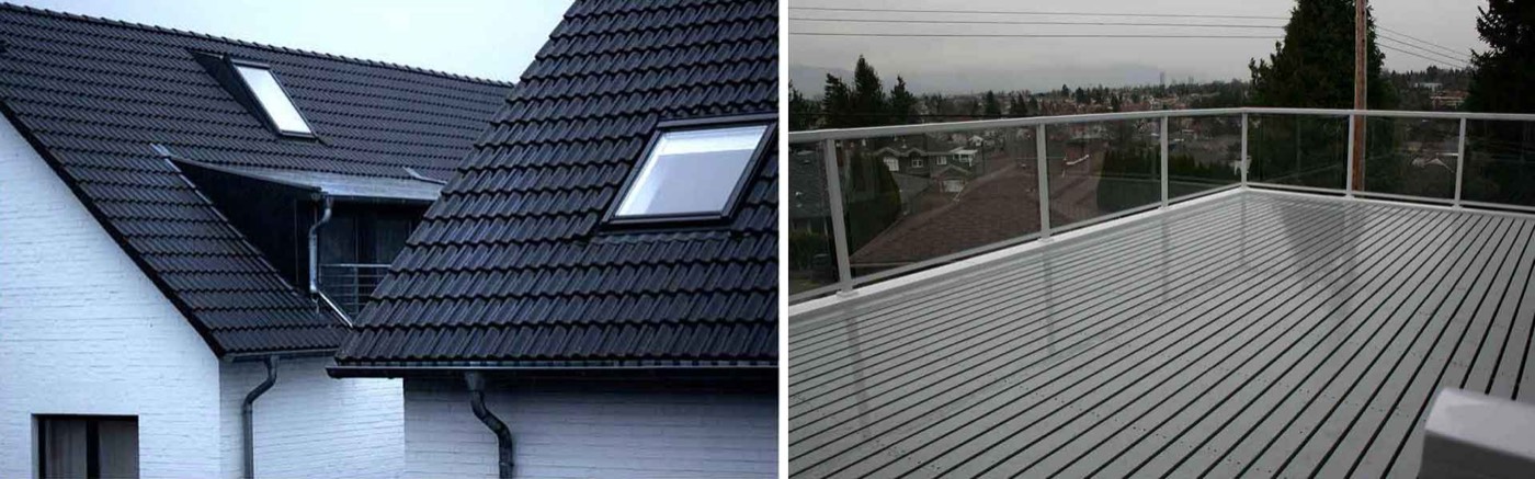 Completed residential roof